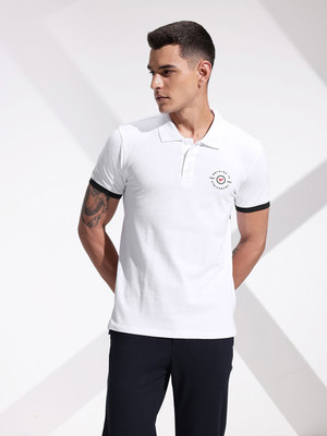 INVICTUS Solid Men Polo Neck White T-Shirt