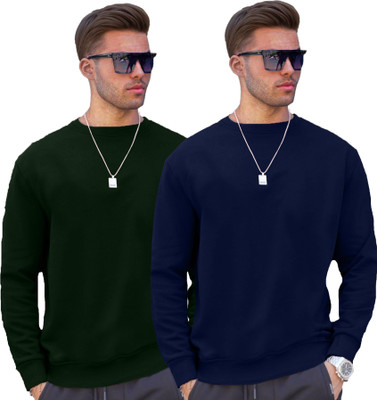 JUGULAR Solid Men Round Neck Multicolor T-Shirt
