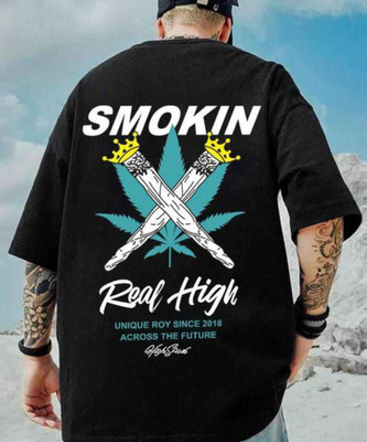 LGGARMENTS Printed, Typography Men Round Neck Black T-Shirt