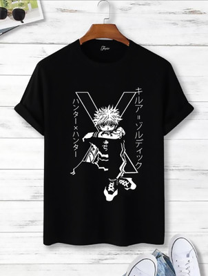 JUGULAR Boys Graphic Print Pure Cotton Regular T Shirt(Black, Pack of 1)