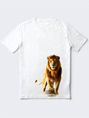 HamsaMART.com Printed Men Round Neck White T-Shirt
