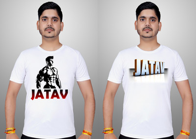 geetaffashion Graphic Print Men Round Neck White T-Shirt