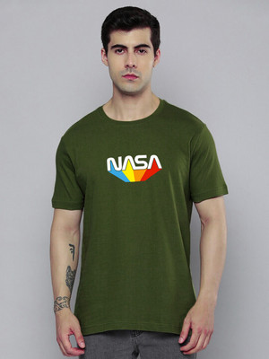 JP Creation Printed Men Round Neck Green T-Shirt