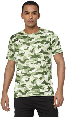 EPPE Printed Men Round Neck Green T-Shirt