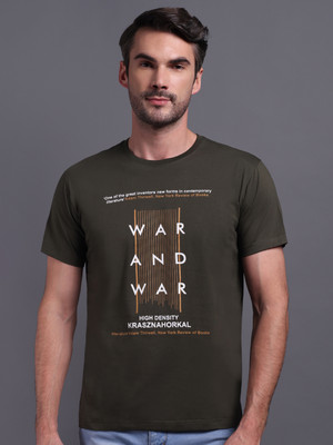 METRONAUT Printed Men Round Neck Green T-Shirt
