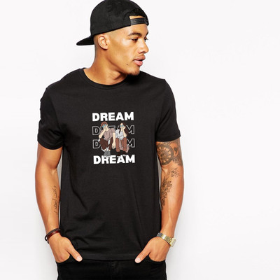 WOLDER Printed, Typography Men Round Neck Black T-Shirt