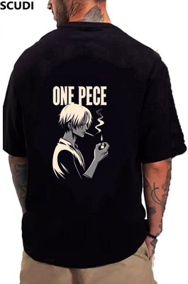 SCUDI Graphic Print Men Round Neck Black T-Shirt