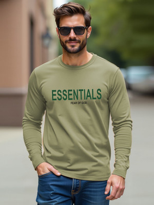 Moda Rapido Printed Men Round Neck Light Green T-Shirt
