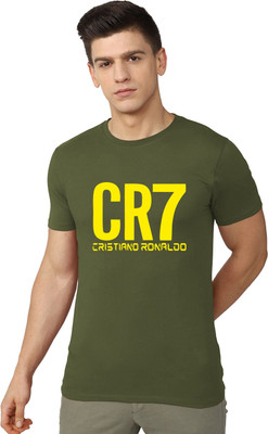 RULEDBYSUN Typography Men Round Neck Green T-Shirt