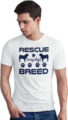 Seek Buy Love Printed Men Round Neck White T-Shirt