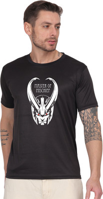 ARTIYAN Graphic Print Men Round Neck Black T-Shirt