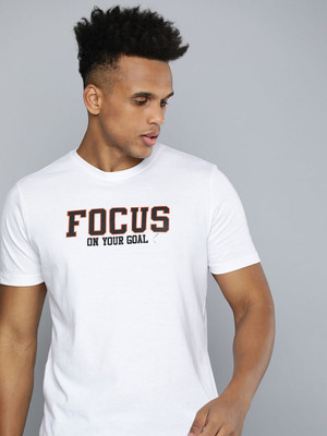 HRX by Hrithik Roshan Graphic Print Men Round Neck White T-Shirt