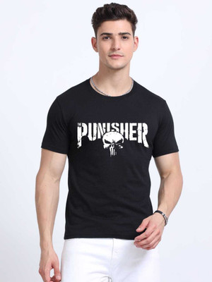 SEARCH MERCH Printed Men Round Neck Black T-Shirt