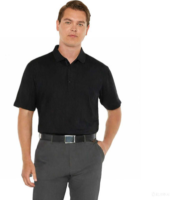 AAADHOUJ Self Design Men Zip Neck Maroon T-Shirt