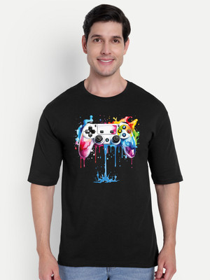 SCOTT FINCHER Graphic Print Men Round Neck Black T-Shirt