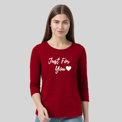 Smart Colors Typography Women Round Neck Multicolor T-Shirt