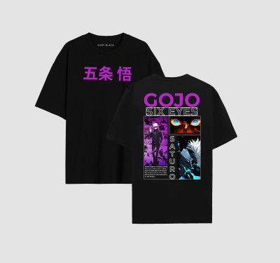 KART BLACK Printed Men Round Neck Black T-Shirt