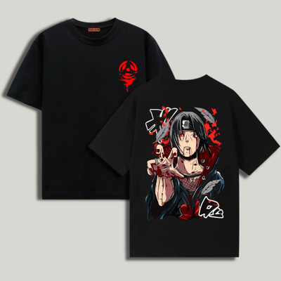 THE BROKEN STREET Graphic Print Men Round Neck Black T-Shirt