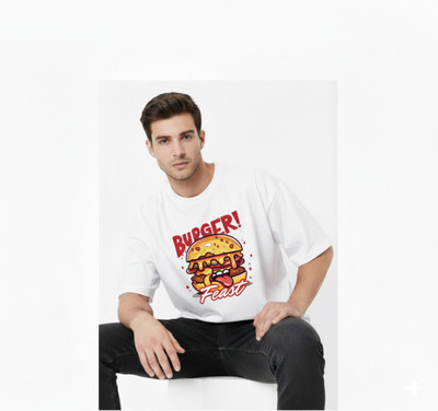 pajamakart Graphic Print Men Round Neck White T-Shirt