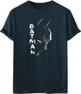 Crazy Guy Printed Men Round Neck Blue T-Shirt