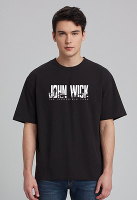 zokra Printed Men Round Neck White T-Shirt