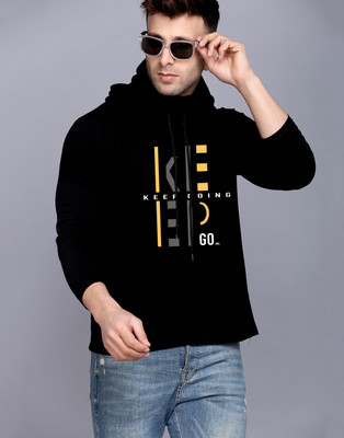 Cryptic Printed Men Round Neck Black T-Shirt
