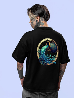 dos herman Printed Men Round Neck Black T-Shirt