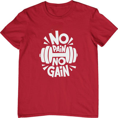 TeeSlix Graphic Print Men Round Neck Red T-Shirt