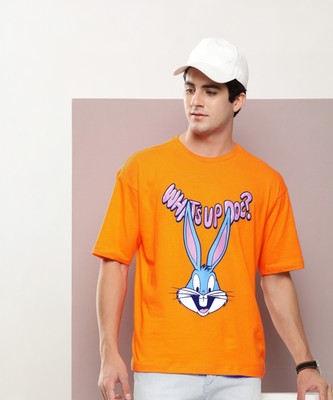 Kook N Keech Printed Men Round Neck Black T-Shirt