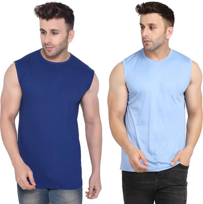 Moordale Fab Solid Men Round Neck Dark Blue, Blue T-Shirt