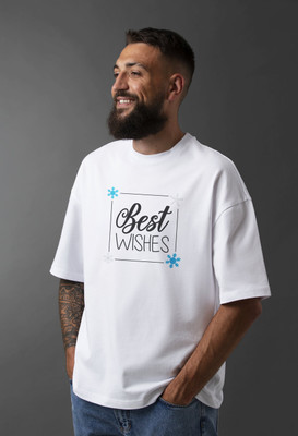 Seek Buy Love Printed Men Round Neck White T-Shirt