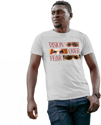 Fighterhero Printed Men Round Neck White T-Shirt