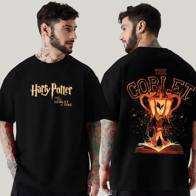 LYNX CLUB Graphic Print Men Crew Neck Black T-Shirt