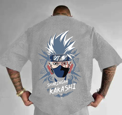 TeeBrozz Printed Men Round Neck Grey T-Shirt