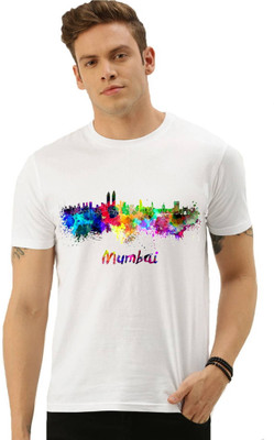 HamsaMART Solid Men Round Neck White T-Shirt