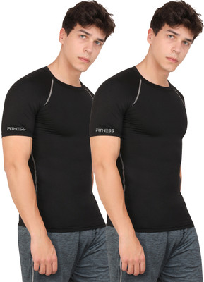 Sportinger Sporty Men Round Neck Black T-Shirt