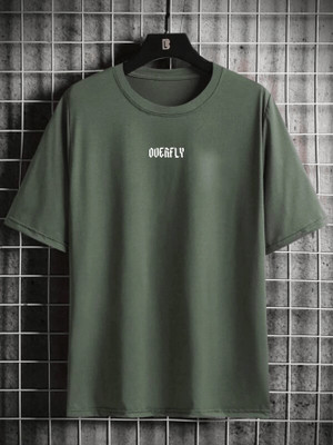 dhaari by unique creation Animal Print Men Round Neck Dark Green T-Shirt
