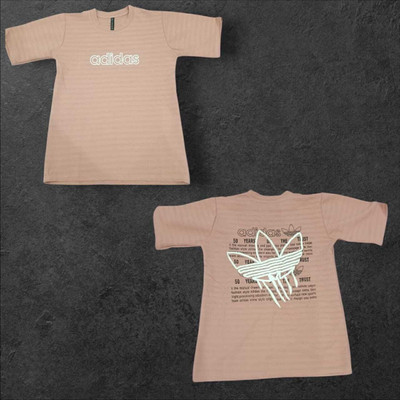 Anju Printed Men Round Neck Pink T-Shirt