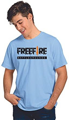 Feel Good Dorex Printed, Typography Men Round Neck Blue T-Shirt