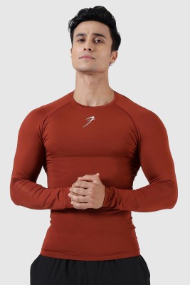 FuaarK Solid Men Round Neck Red T-Shirt