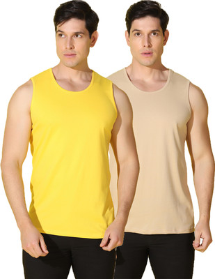 WOOSTRO Solid Men Scoop Neck Multicolor T-Shirt