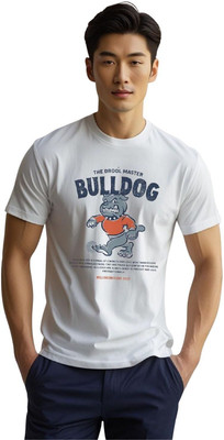 Millionemotions Graphic Print Men Round Neck White T-Shirt