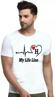 CHITRA STYLE Typography Men Round Neck White T-Shirt
