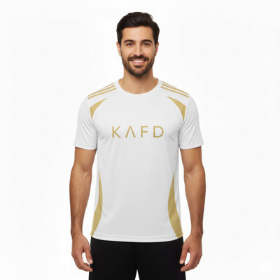 Smv Printed Men Round Neck White T-Shirt