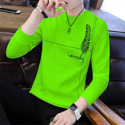 NB NICKY BOY Printed Men Round Neck Light Green T-Shirt