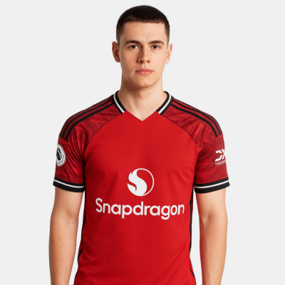 YUTU Printed Men Polo Neck Red T-Shirt