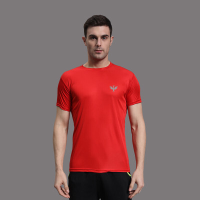InkTees Solid Men Round Neck Red T-Shirt
