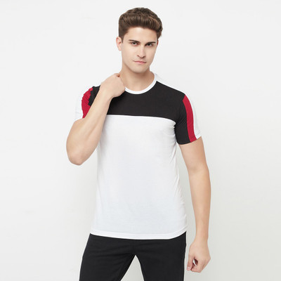HouseOfCommon Colorblock Men Round Neck Multicolor T-Shirt