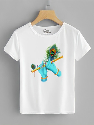 MR TRADER Printed Men Round Neck White T-Shirt