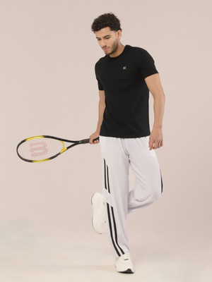 HRX by Hrithik Roshan Solid Men Round Neck Black T-Shirt